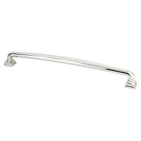 Berenson 12 in. CC Tailored Traditional Appliance Pull with Polished Nickel 1304-1014-P